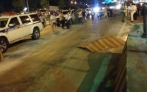 thieu ta csgt bi can tu vong sau khi bam guong chieu hau va truot nga