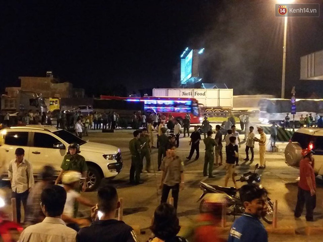 tai xe can tu vong thieu ta csgt da den cong an trinh dien