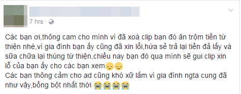 clip thanh nien an mac banh bao dap vo kinh de lay trom tien trong hom tu thien o sai gon