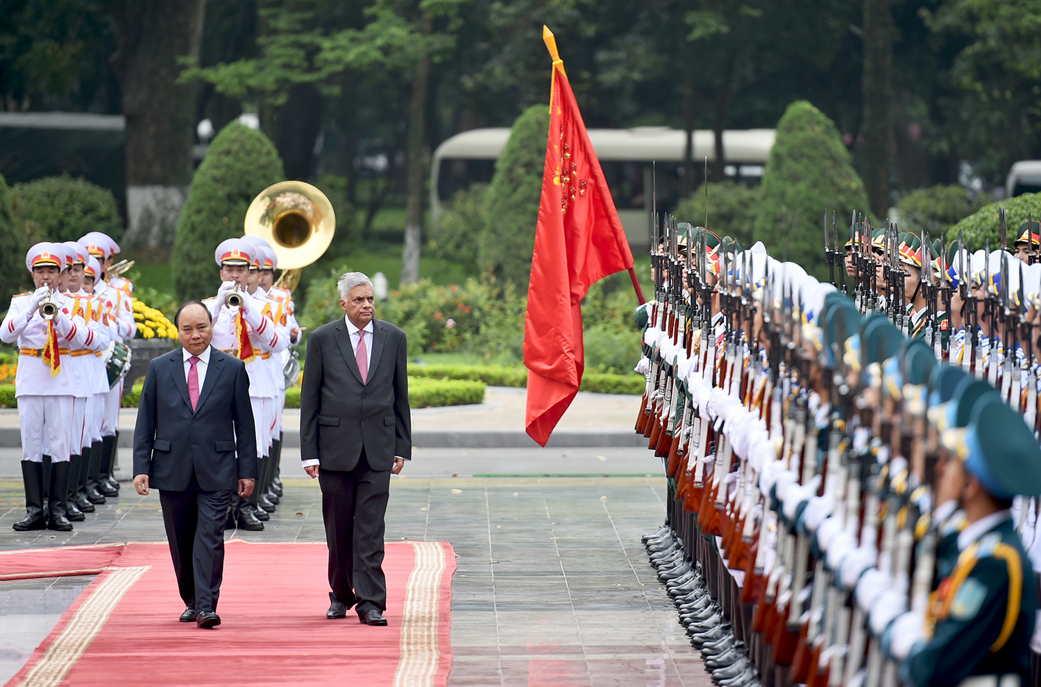 le don chinh thuc thu tuong sri lanka ranil wickremesinghe