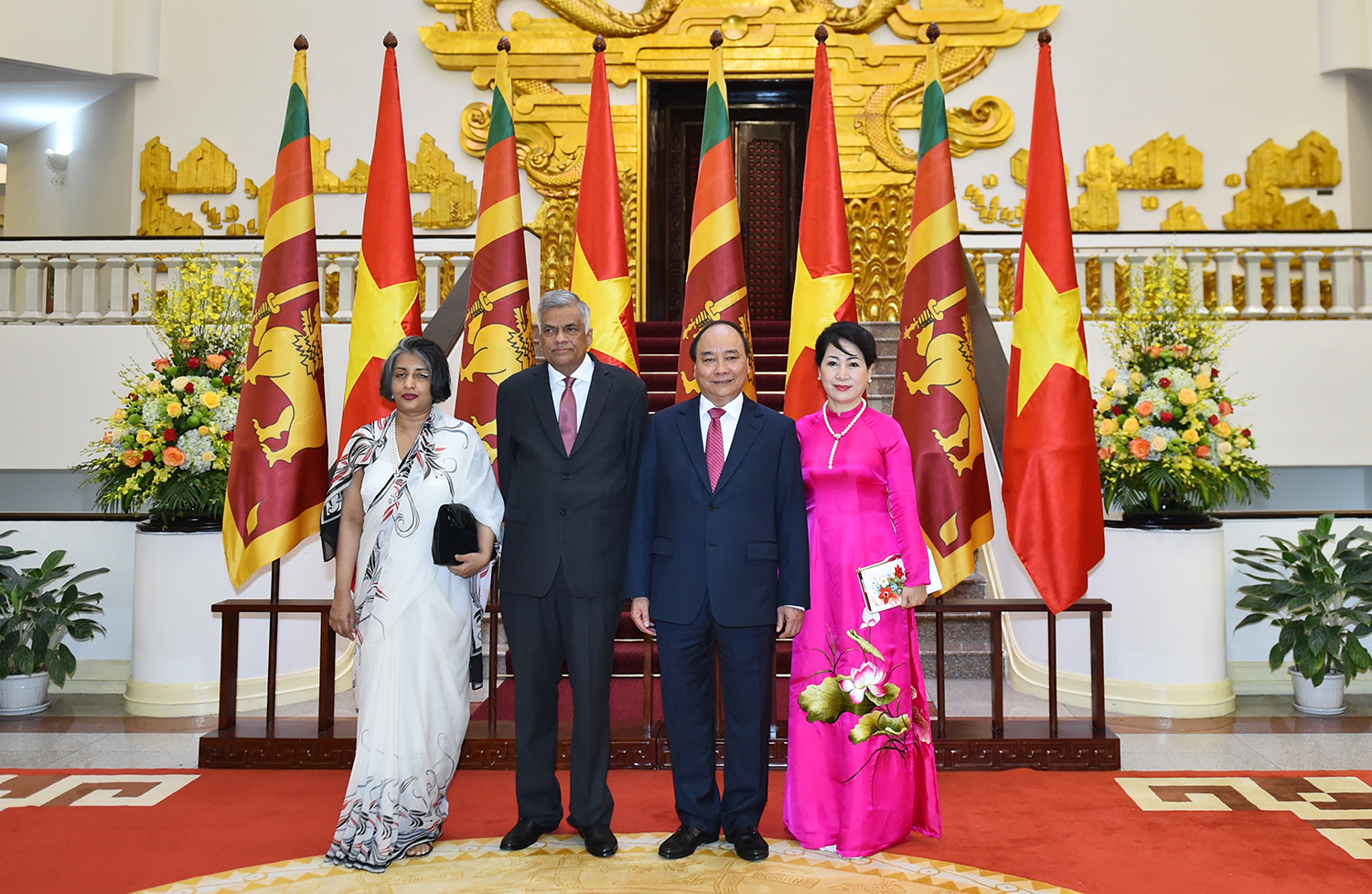 le don chinh thuc thu tuong sri lanka ranil wickremesinghe