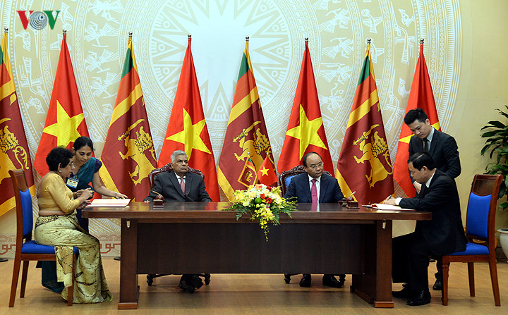 le don chinh thuc thu tuong sri lanka ranil wickremesinghe