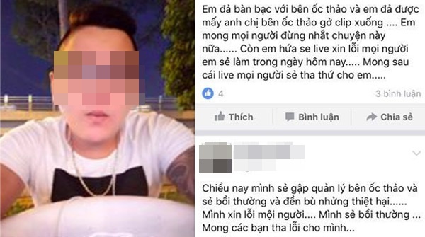 nam thanh nien gay buc xuc nhat mang xa hoi hom qua doi livestream xin loi