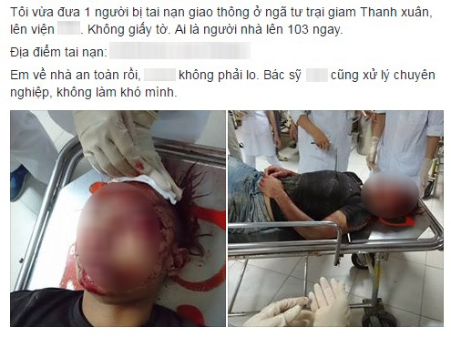 dang anh cuu nguoi tai nan giao thong len mang xa hoi nhan lai toan loi khuyen ve ngay di khong an don oan