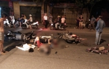 hai phong hai xe may dam nhau 4 nguoi thuong vong