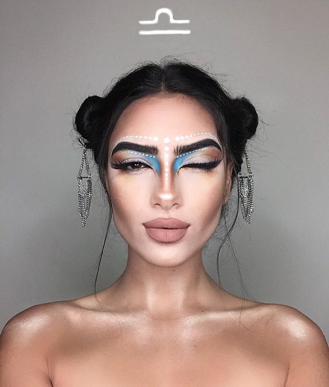12 kieu make up nghe thuat tuong trung cho cac cung hoang dao