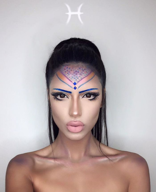 12 kieu make up nghe thuat tuong trung cho cac cung hoang dao
