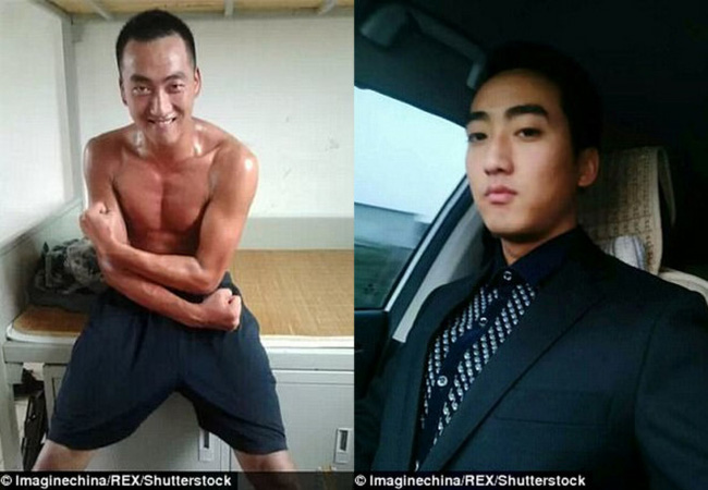 su that phia sau buc hinh nam thanh nien ngu guc ben cau thang gay xuc dong