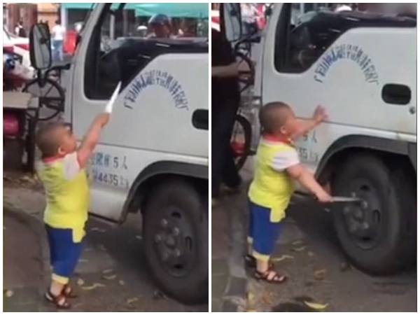 Trung Quốc: Cậu bé 5 tuổi cầm dao uy hiếp nữ tài xế ngay ở chốn đông người trung quoc cau be 5 tuoi cam dao uy hiep nu tai xe ngay o chon dong nguoi