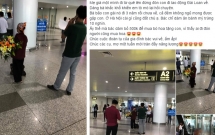 khoanh khac dep nguoi me lam lu mot minh om bo hoa cho don con gai o san bay