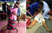 thay dong tu dam kiem vao nguc de bieu dien ai ngo tu vong vi bi xuyen that vao tim