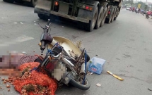 bac ninh bi xe ben can qua nguoi phu nu dang di cho hang tu vong tai cho