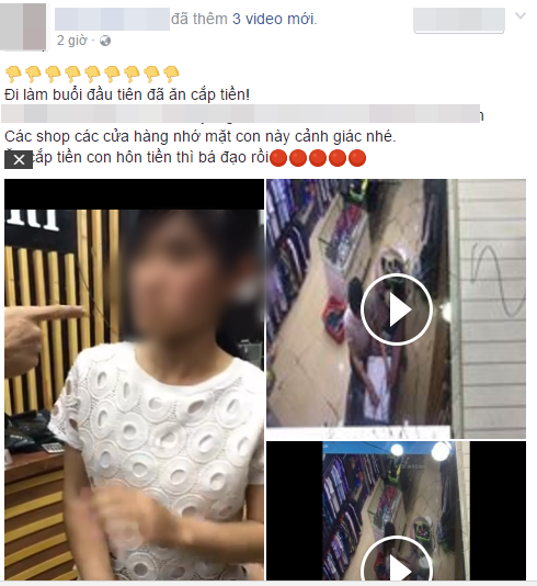 co gai tre an trom tien ngay ngay dau tien di lam bi chu shop tat vao mat roi duoi di