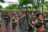 1500 nguoi hao hung chay viet da mung ngay thong nhat