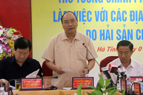 thu tuong chi dao bao cao kiem diem viec dung sai ve ong xa thai cua formosa
