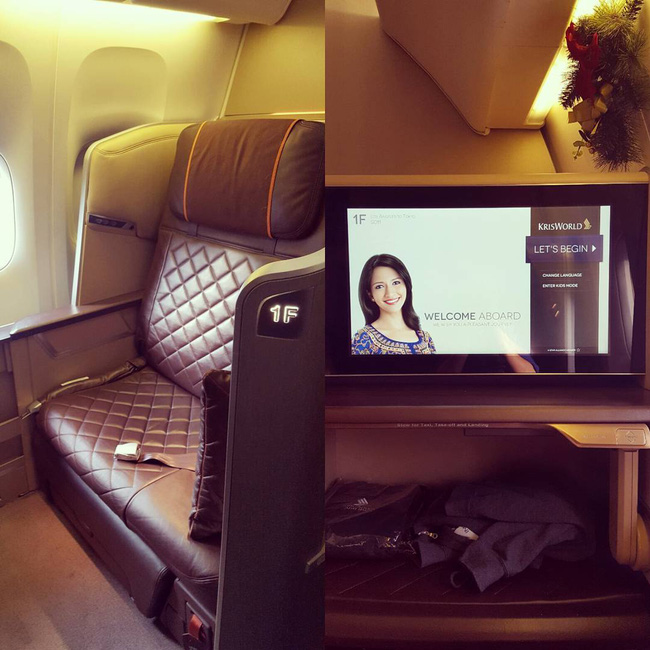 chum anh tan huong dich vu nhu khach san nam sao tren chuyen bay cua hang hang khong singapore airlines
