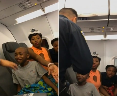 chi vi mot chiec banh sinh nhat ma gia dinh my nay da bi buoc roi khoi may bay