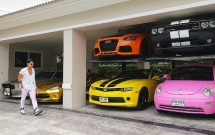 so huu qua nhieu sieu xe dj thai lan nghi ra cach sieu doc nham tiet kiem cho de xe trong nha