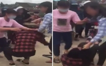 dieu tra clip 2 nu sinh nghe an tat bom bop vao mat ban gay xon xao