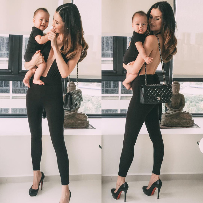 ba me bim sua singapore gay bao facebook viet vi ve dep qua goi cam ve dang chi 3 tuan sau khi sinh doi