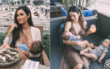 ba me bim sua singapore gay bao facebook viet vi ve dep qua goi cam ve dang chi 3 tuan sau khi sinh doi