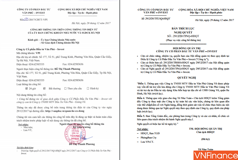 van phu invest noi gi ve vu qua mat cong ty me am tham the chap dat vang vay ngan hang 600 ty