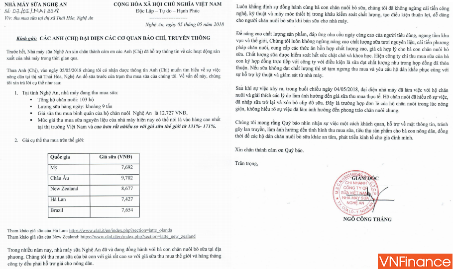 vu nong dan do sua vi vinamilk dai ha gia thu mua doanh nghiep len tieng