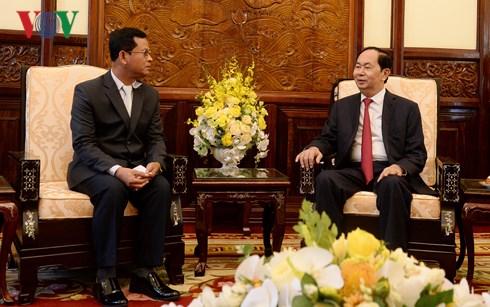 chu tich nuoc tran dai quang tiep thu truong bo an ninh lao