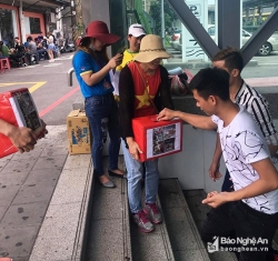 dong huong nghe an o dai loan quyen gop giup nguoi hoan nan o que nha