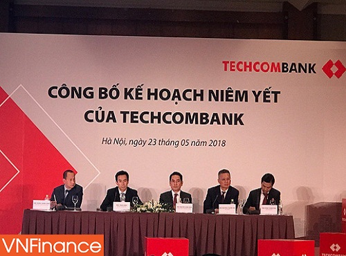 techcombank chao san voi muc gia 128000 dongcp