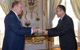Đại sứ Việt Nam tại Pháp trình thư ủy nhiệm lên Hoàng thân Monaco