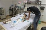 me ung thu con bi tai nan dang thap tu nhat sinh