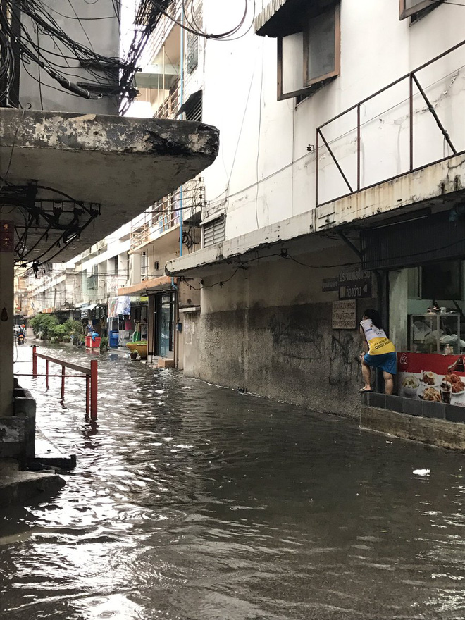 loat anh hai huoc chung minh ngap lut o bangkok khong he buon ruoi ruoi nhu nguoi ta van tuong