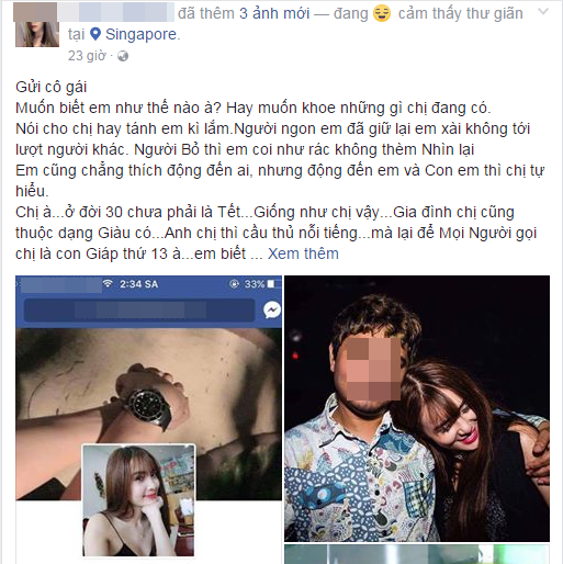 em gai cong vinh vuong scandal bi to cap ke voi chong nguoi khi co vo dang mang bau