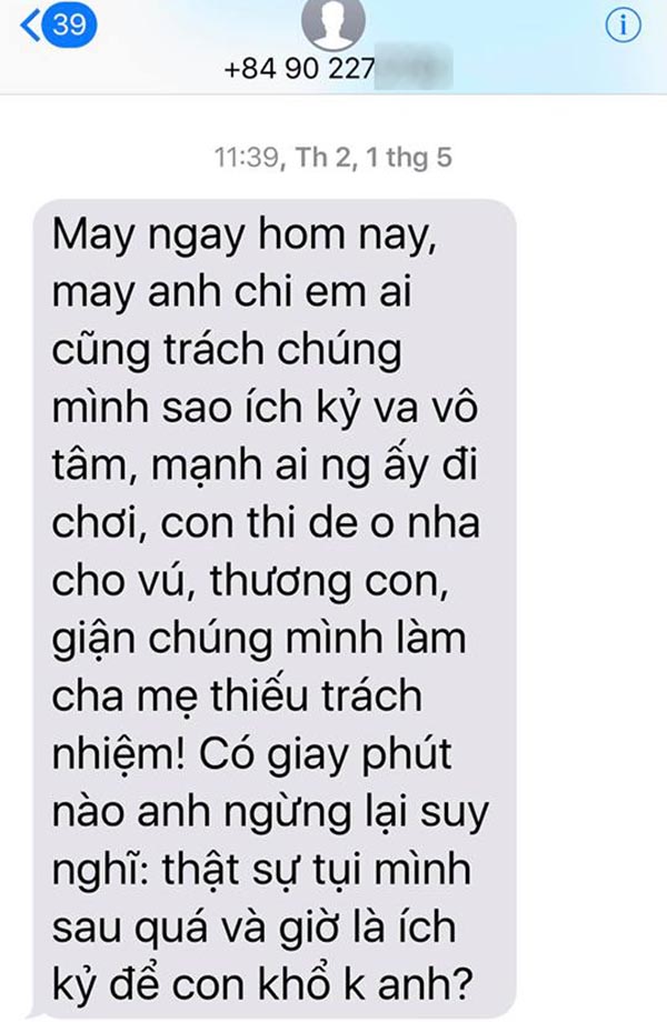 chong cu cong khai tin nhan nho nhung cau xin tha thu cua phi thanh van sau khi ly hon