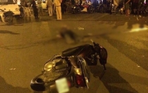 ha noi nguoi dan ong di xe sh nga ra duong tu vong trong dem