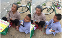 tieng khoc xe long cua ba chau ban ve so dao bi cuop giua duong