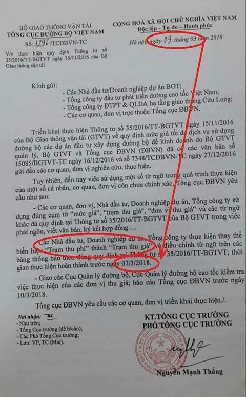 chuyen vien sai sot nham ngay cong van yeu cau doi ten tram thu gia