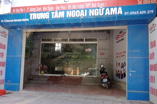 trung tam ngoai ngu ama hoat dong trai phep tai tinh vinh phuc