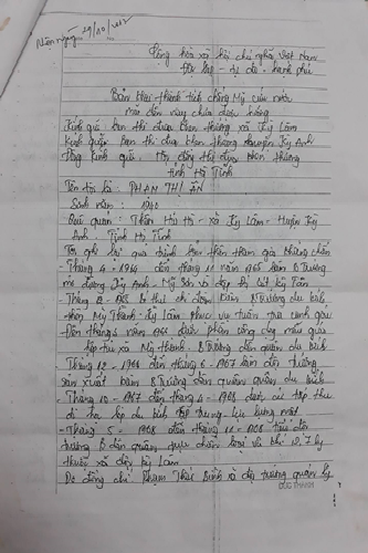 chuyen la o ha tinh ho so de nghi khen thuong bi bo quen trong tu hang chuc nam