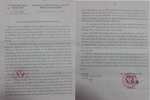 chuyen la o ha tinh ho so de nghi khen thuong bi bo quen trong tu hang chuc nam