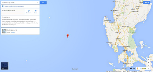 google map xoa ten goi trung quoc tren bai can scarborough