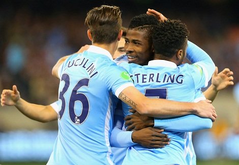 sterling khai hoa ngay o tran ra mat man city