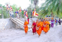 Nghi thức tu báo hiếu tại chùa Khmer ở An Giang