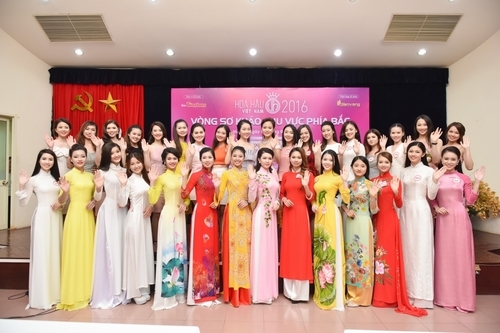 danh sach 32 thi sinh vao chung khao phia bac hoa hau viet nam 2016