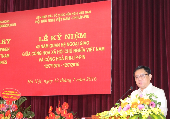 ky niem 40 nam quan he ngoai giao viet nam philippines