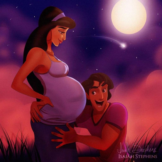 khi cac nang cong chua disney trong vai tro cua nguoi me