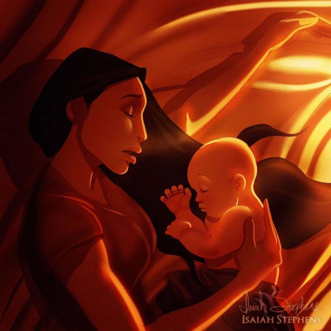 khi cac nang cong chua disney trong vai tro cua nguoi me