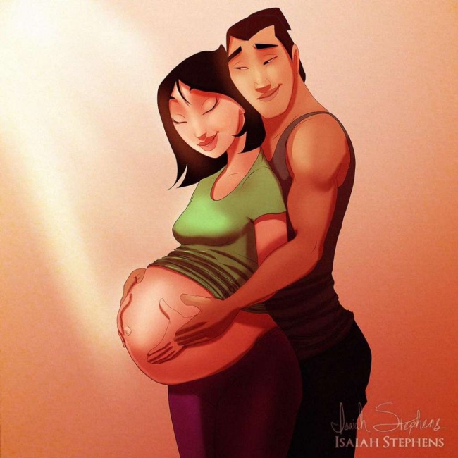 khi cac nang cong chua disney trong vai tro cua nguoi me