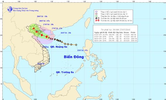 bao so 1 di vao vung quang ninh nam dinh